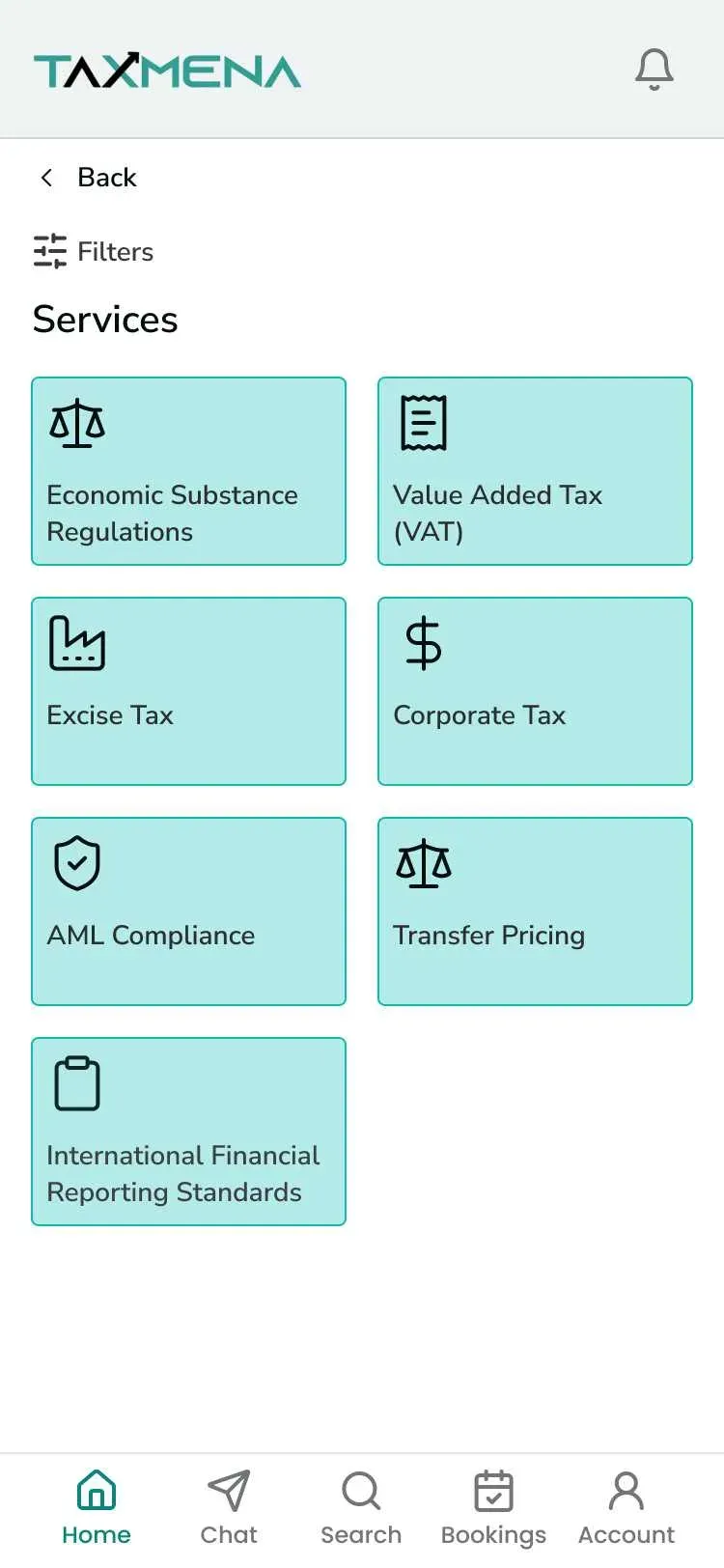 Taxmena Specialized compliance hubs screen