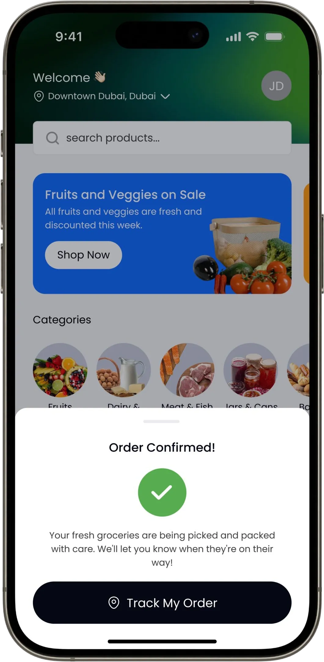 Freshline Customer mobile app