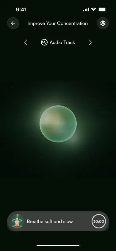Qalb Calm Values-Aligned Meditation screen