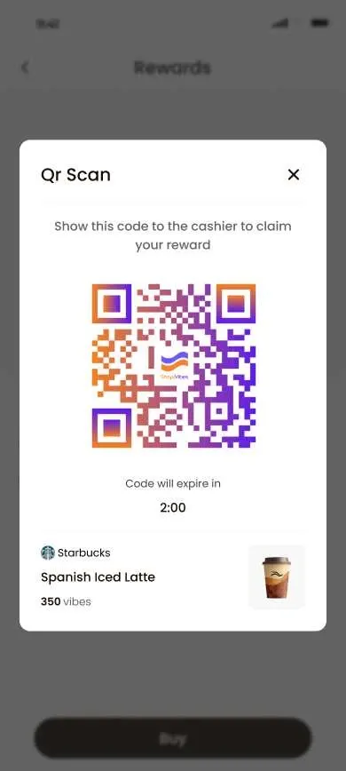 ShopiVibes Secure dynamic QR key screen