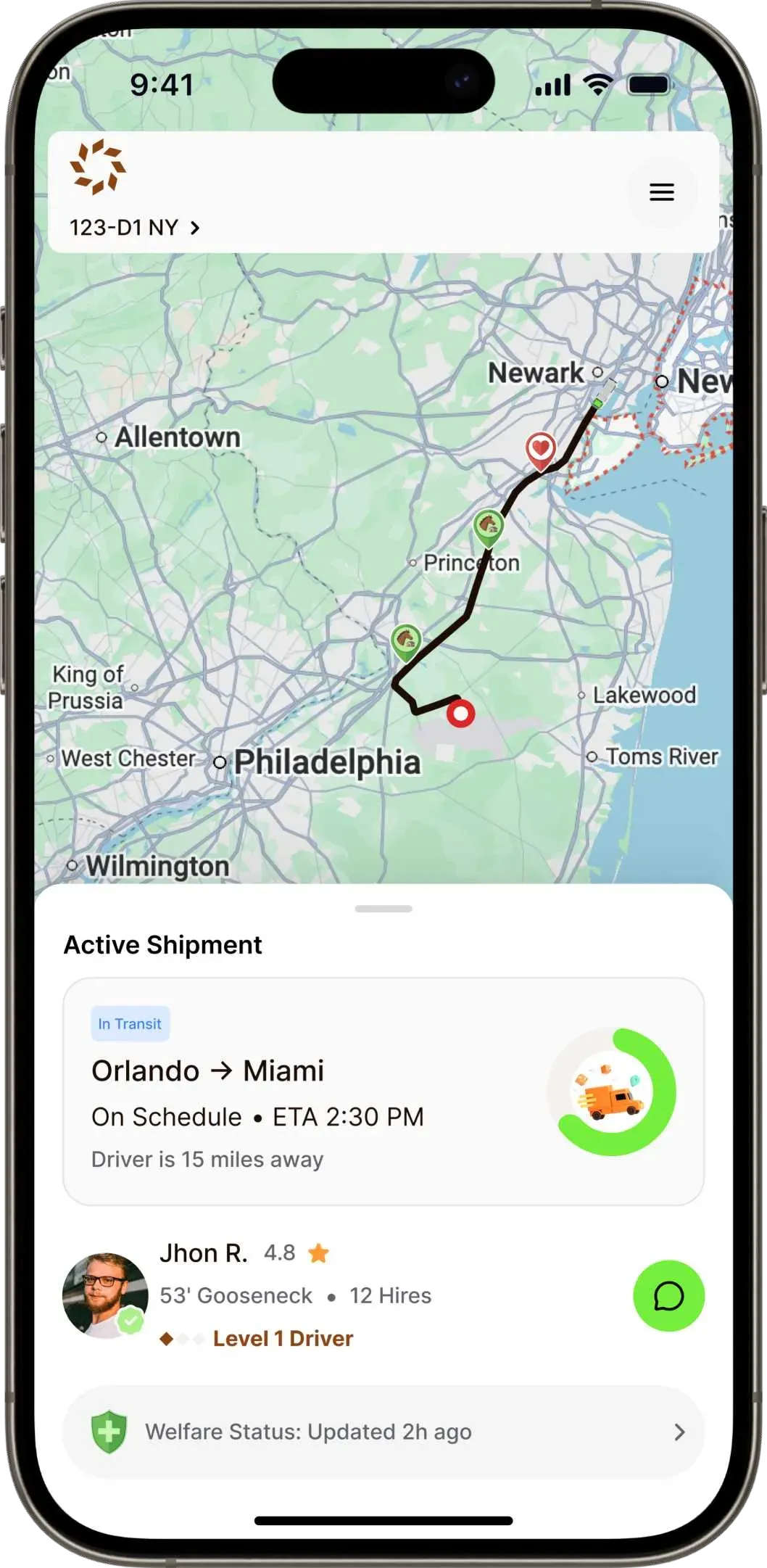 Livestock Go Shipper mobile app