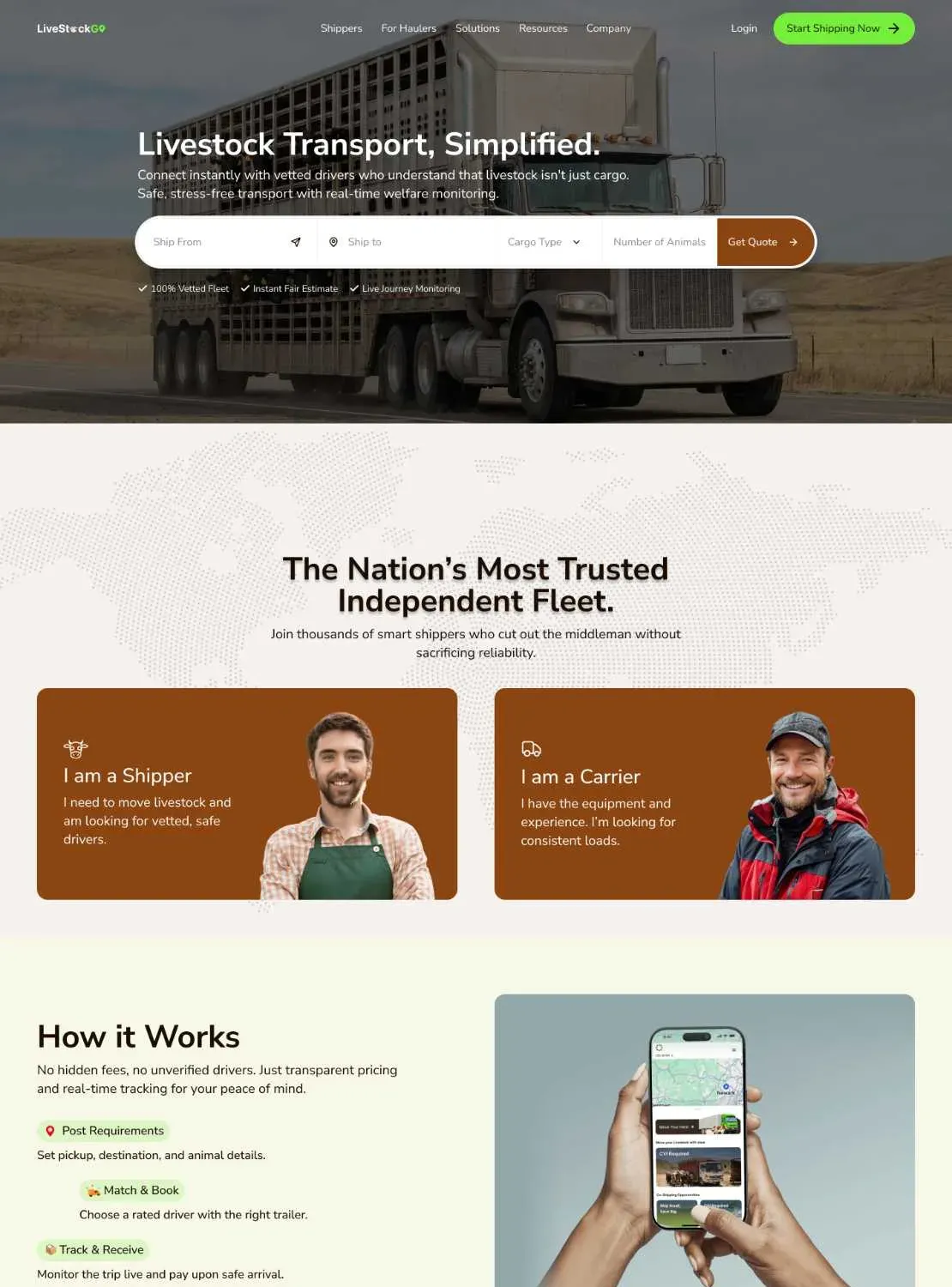 Livestock Go Website